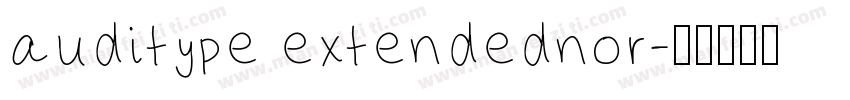 auditype extendednor字体转换